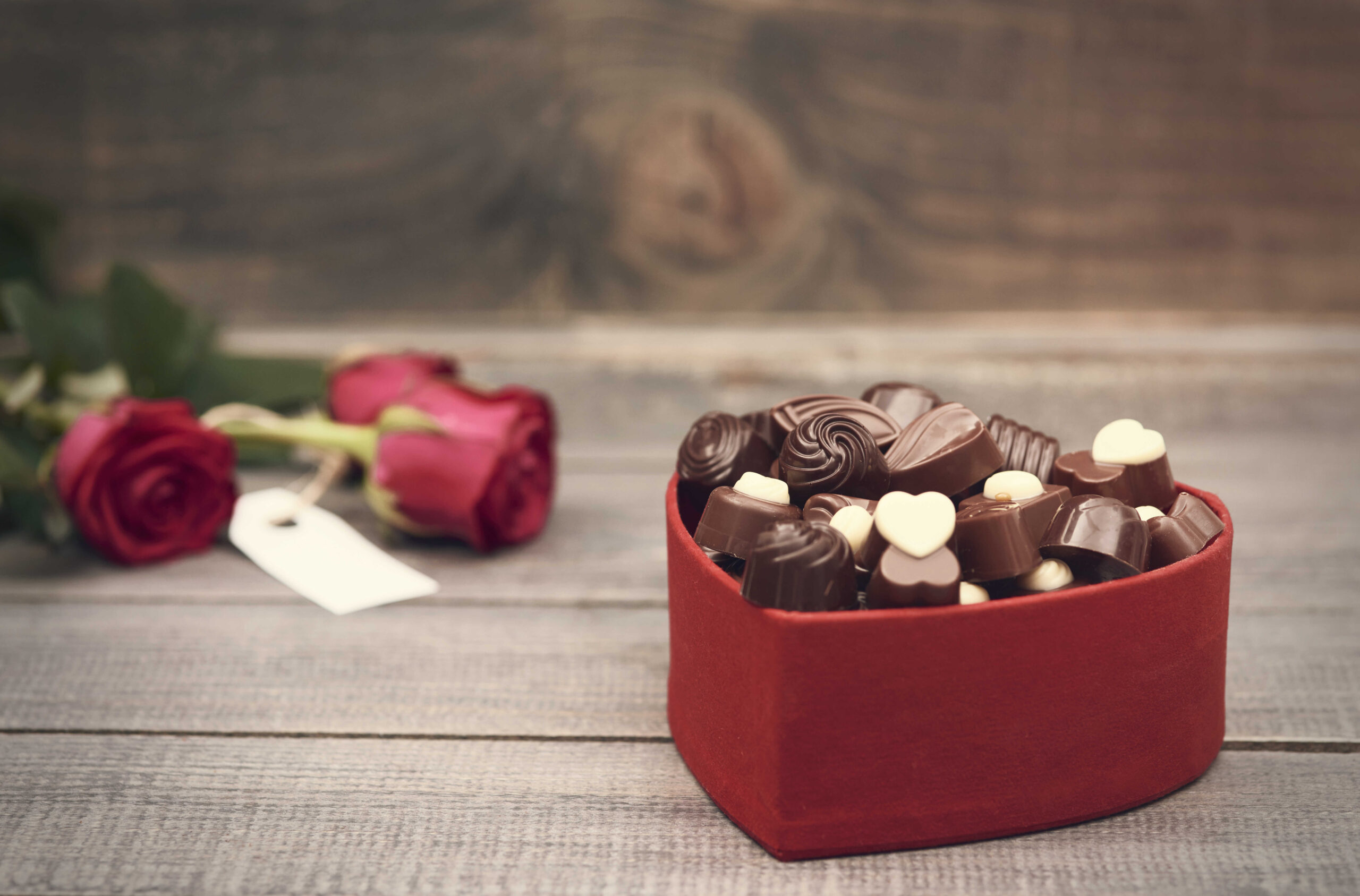 Personalisierte Valentinstagsschokolade