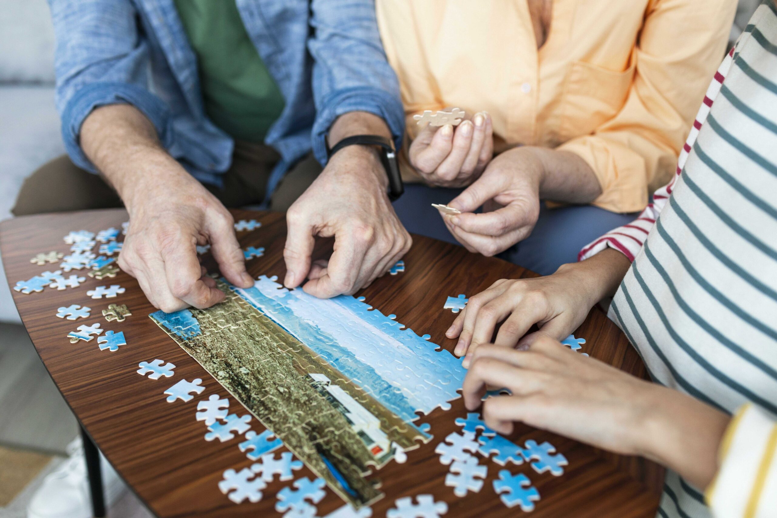 Individuelle Puzzle-Collage als Geschenkidee für Paare ab 60