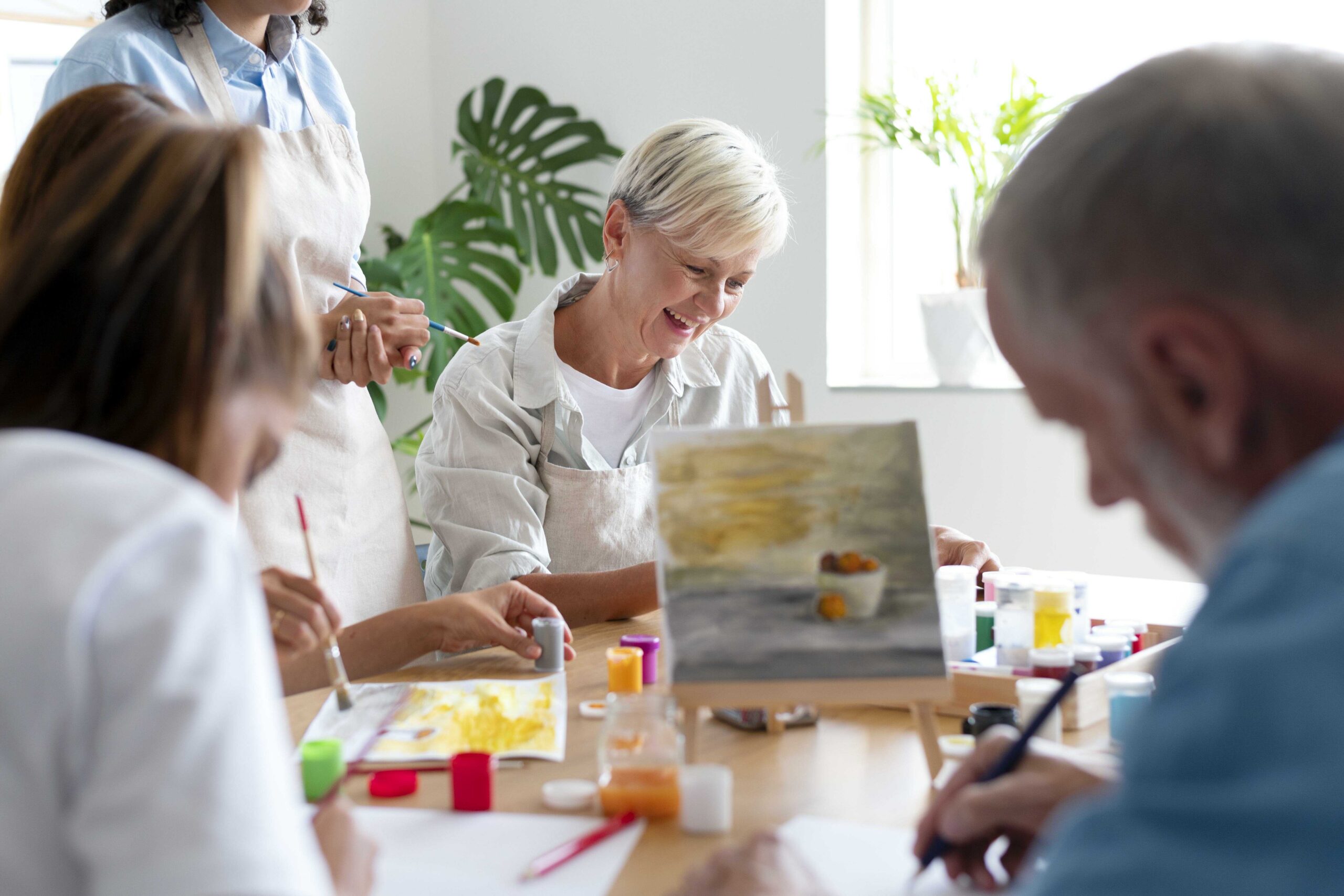 Malworkshop für Senioren - Fördern Kreativität - Besondere Geschenkidee für ältere Paare!