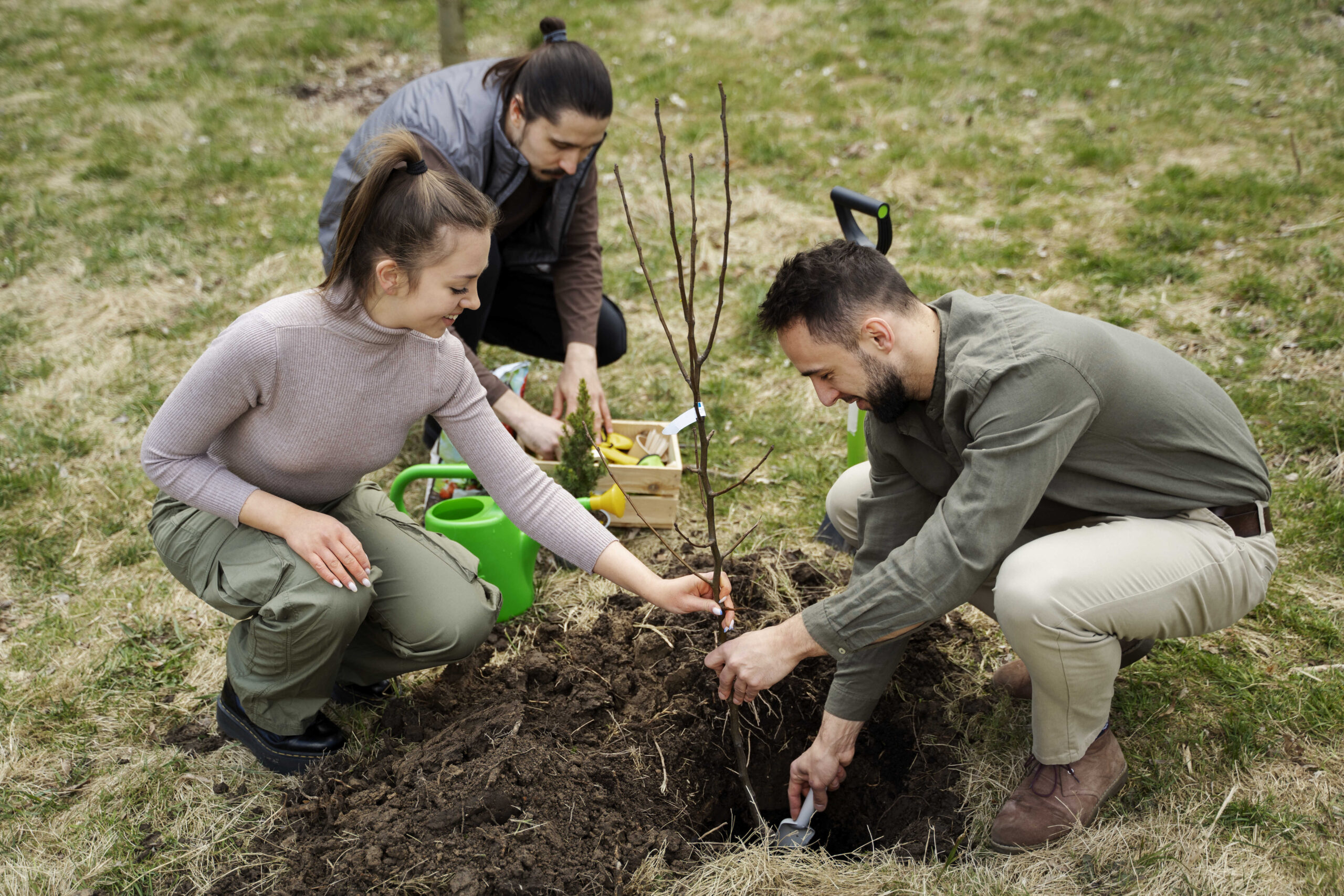 Gemeinsame Gartenarbeit