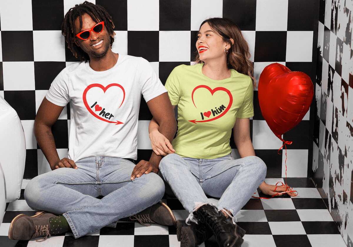 T-shirt mit lustigem Spruch zum Valentinstag 