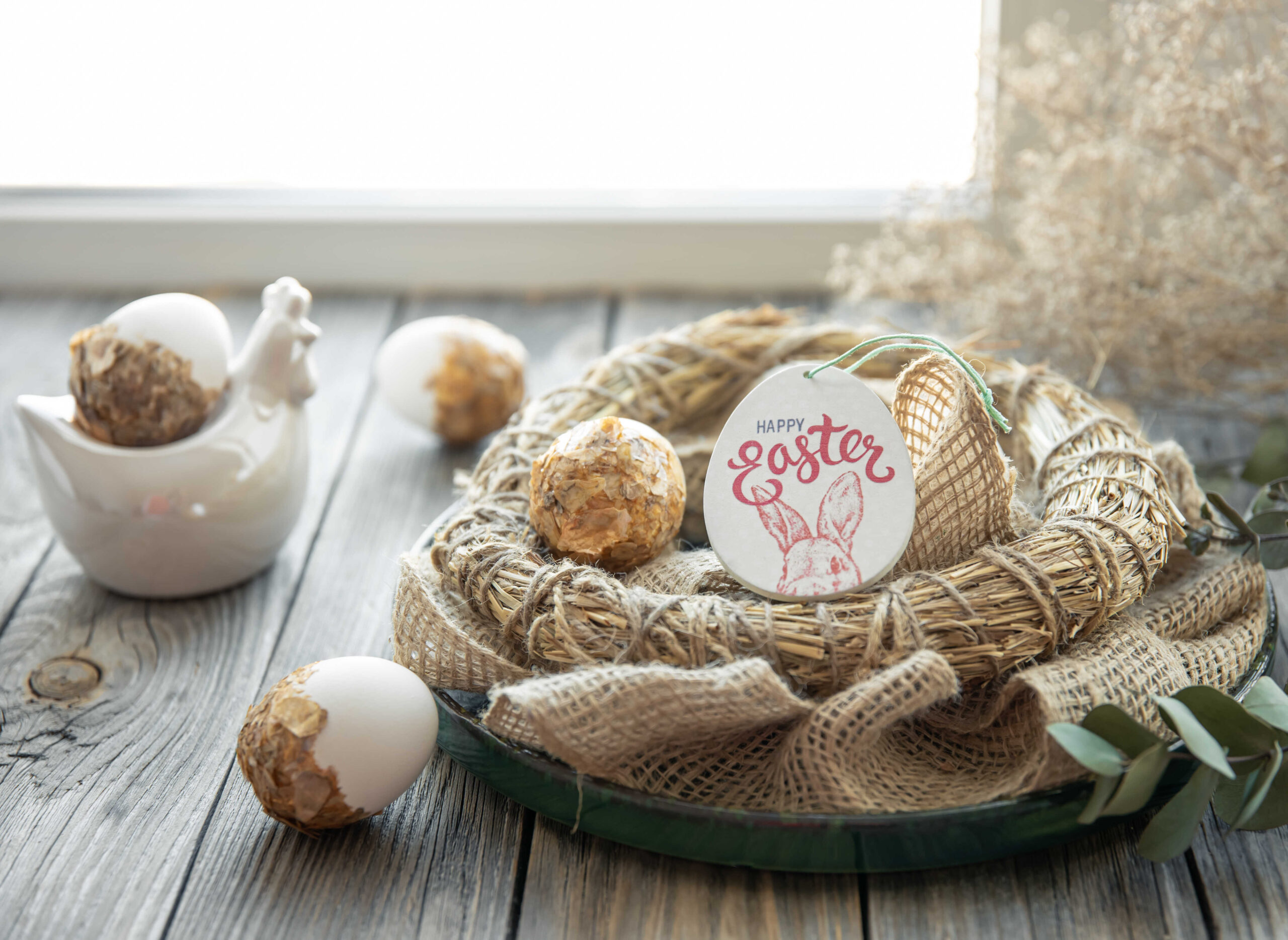 Selbstgemachte Osterkörbchen- kreative Leidenschaft