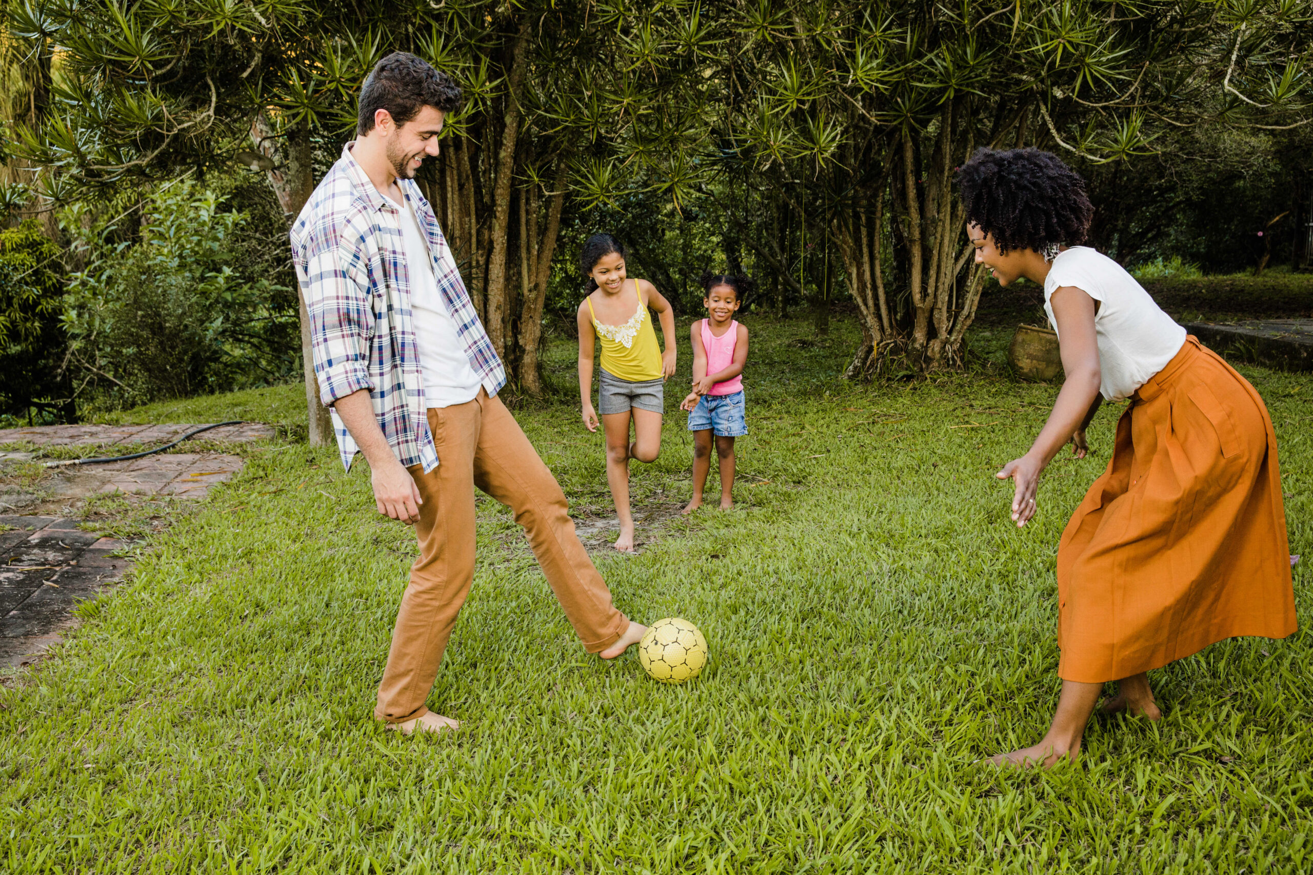 Familienspiele im Freien