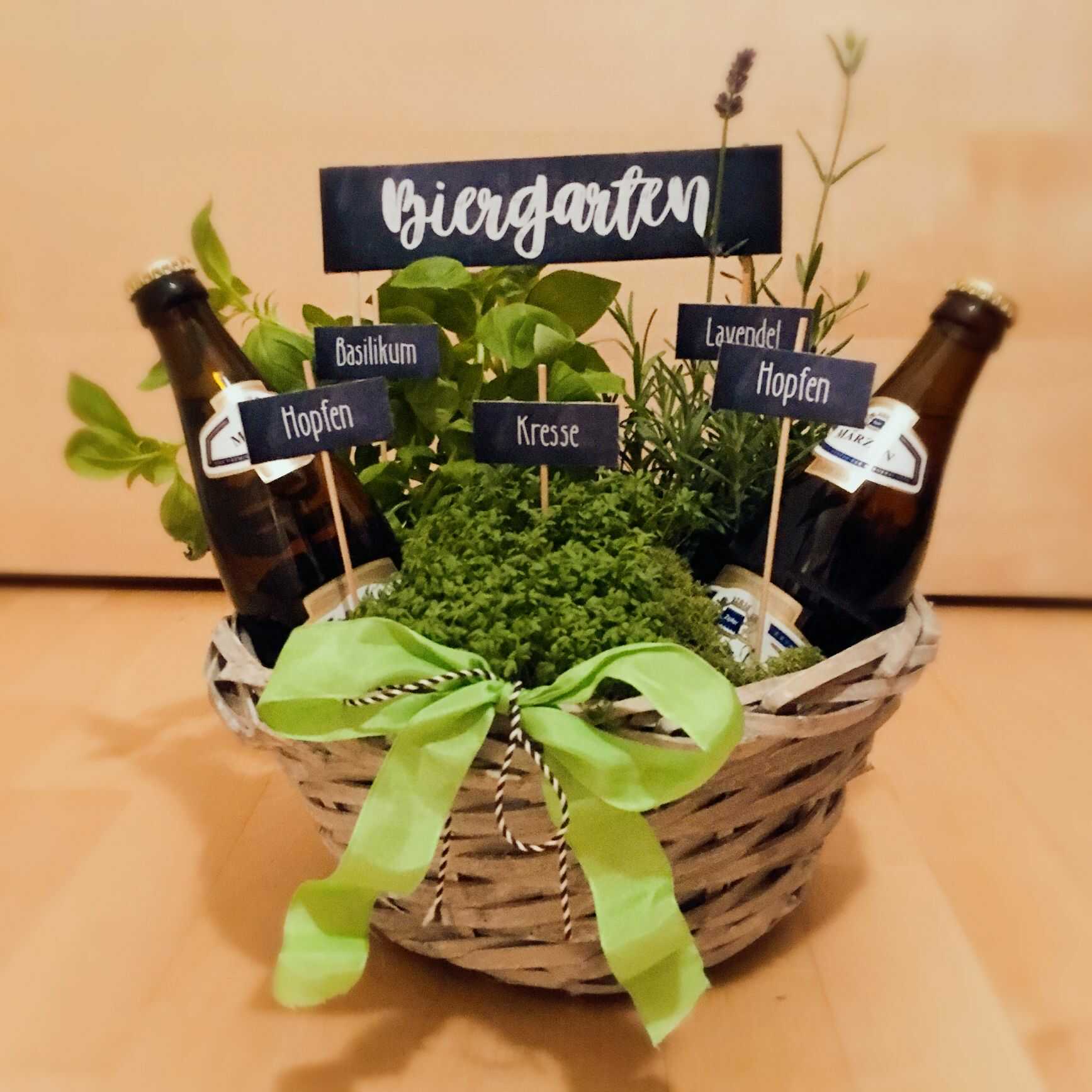 Geschenk im Garten-Thema