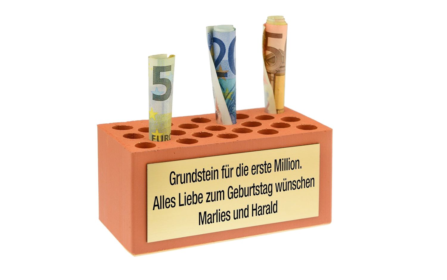 Backstein-Geschenk